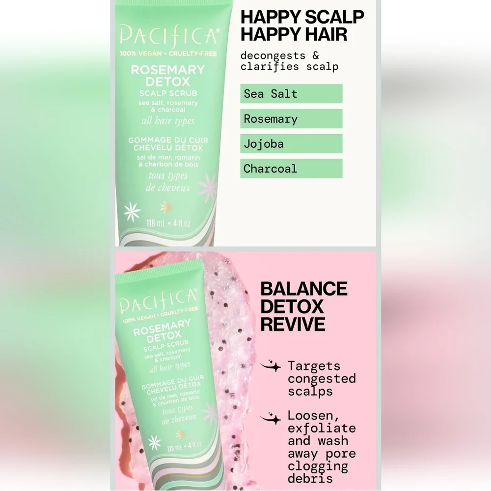 🆕️ Pacifica Rosemary Detox Scalp Scrub